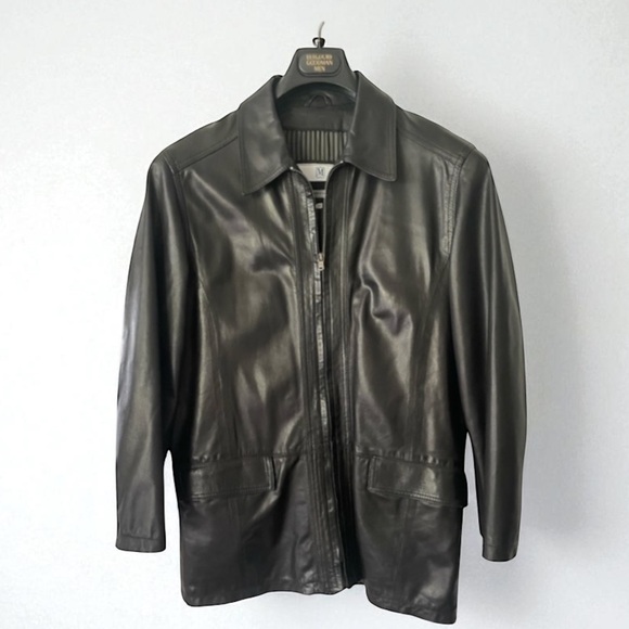 BRUNO MAGLI MENS LEATHER JACKET SIZE 36 ITALY